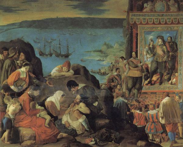 Maino, Juan Bautista del The Recovery of Bahia in Brazil oil painting image
